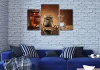 Купити картина модульна Кави в зернах, на Полотні сін., 45х70 см, (30x20-2/45x25)