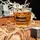 Стакан для виски квадратный "Drink whiskey", английский, Деревянная подарочная коробка с гравировкой