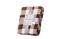 Плед Ardesto Flannel Клетка ART-0103-PB 160х200 см коричневый