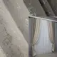 Комбинированные (2шт. 1,5х2,7м.) шторы, лен. Цвет серо-коричневый с кремовым. Код 014дк (1176-1172ш) 10-929
