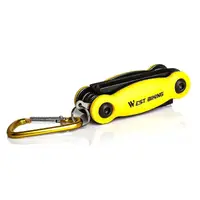 Мультитул West Biking YP0719243 Yellow кишеньковий набір інструментів для велосипеда