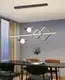 Люстра светодиодная подвесная LED светильник для квартиры на потолок лэд 27605 Черный 30-160х15х120 см.