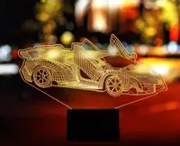 Сменная пластина для 3D светильников "Автомобиль 39" 3DTOYSLAMP