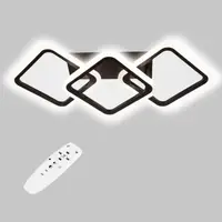 Стельова LED люстра, світлодіодний світильник Sunlight чорний 6325/2+1S