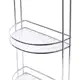 Полка для ванной полукруглая Besser KM-0281D 58х20х18 см