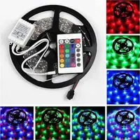 Лента светодиодная RGB 3528 5 метров - полный комплект с пультом в коробке