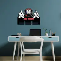 Деревянный держатель для медалей с логотипом клуба «Jiu Jitsu»