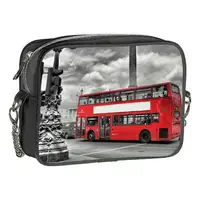 Сумка на цепочке Cherie Красный автобус 21x17x7 см