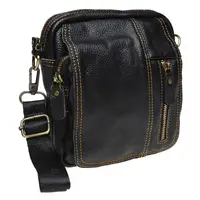 Мужская кожаная сумка через плечо Keizer K1660-black