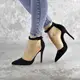 Туфли женские на шпильке Fashion Wrigley 2456 39 размер 25 см Черный