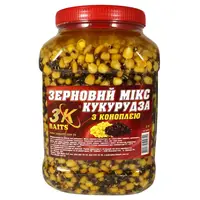 Зерновой МИКС КУКУРУДЗА с коноплей банка 3л 3k02004
