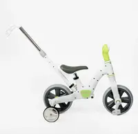 Дитячий велосипед-трансформер 4в1 Best Trike BT-341 фара з озвучкою колеса EVA 10". Green and White (192030)