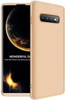 Чехол-накладка GKK 3 in 1 Hard PC Case Samsung Galaxy S10+ Gold