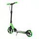 Самокат двухколесный Best Scooter, колеса PU, 1 амортизатор, с ручным тормозом, зажим руля. Black and Green (147565)