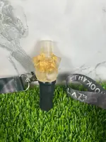 Індивідуальний мундштук "Tits Gold flowers" від Vibe Hookah для кальяну