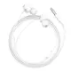 Проводные наушники вакуумные 3.5mm HOCO M60 Perfect Sound Universal с микрофоном 1.2m Белые