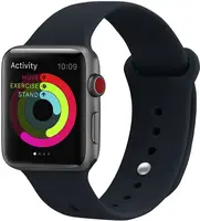 Ремінець UWatch Silicone Strap для Apple Watch 38/40 mm Blue Cobalt