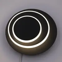 Сучасний креативний світильник стельовий LED для кухні ванної офісу 25466 Чорний 7х24х24 см.