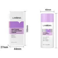 Отбеливающий солнцезащитный крем Lanbena Whitening UV Sunscreen Cream SPF 50+/PA+++ 40мл Purple от пигментации