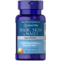 Витамины и минералы Puritan's Pride Hair Skin and Nails Quick Dissolve, 90 таблеток