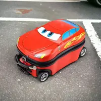 Уцінка Комплект валіза на колесах та рюкзак для дітей Cars RESTEQ — Блискавка МакКвін, дорожній набір для подорожей та поїздок