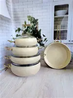 Набор посуды OMS 3024-Ivory 9 предметов бежевый