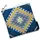 Косметичка квадратная Basic Этно стиль синий 16x16 см (KB_22U014_WH)