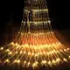 Гирлянда 2 м х 2 м 156 LED статистический режим Световой занавес Дождь Штора Теплый Белый (4068)