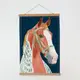 Постер тканевый на стену Кінь на синьому фоні 60х93 см