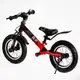 Велобег детский 12’’ Corso "Skip Jack" ручной тормоз, амортизатор. Red and black (119237)