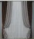 Комбинированные (2шт. 1,5х2,7м.) шторы, блэкаут. Цвет коричневый с светло-серым. Код 014дк (1243-832ш) 10-980