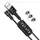Магнитный кабель 3в1 для зарядки HOCO U98 micro USB | Lightning | USB type C Magnetic USB Cable Чёрный