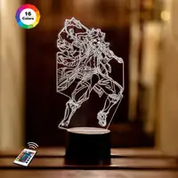 3D ночник GENSHIN IMPACT "Итто" (УВЕЛИЧЕННОЕ ИЗОБРАЖЕНИЕ)+ сетевой адаптер + батарейки (3ААА)  3DTOYSLAMP