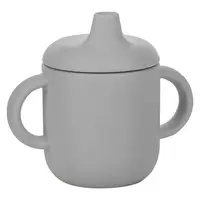 Силіконова чашка дитяча FreeON з ручками, grey