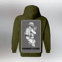 Женские/Мужские худые "DANGER CLOSE" - Милитари принты на трехнитке