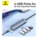 HUB адаптер Baseus UltraJoy Series 4-Port  HUB Lite |USB-A to USB3.0*4, 5Gbps,15cm|