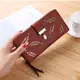 Кошелек женский коричневый Листики код 279