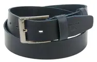 Чоловічий шкіряний ремінь під джинси Skipper 1258-45 синій 4,5 см