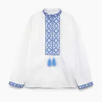 Вышиванка на мальчика Moderika Василько с синей вышивкой 146