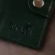 Мужское стильное кожаное портмоне Shvigel 16483 Зеленый