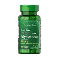 Chromium Polynicotinate 200 mcg Yeast Free - 100 veg caps