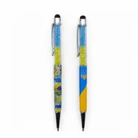 Ручка кулькова "Touch pen (стілус) - Символи України", мікс, 1 штука