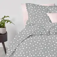 Полутораспальный комплект на резинке GREY STARS