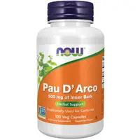 Натуральная добавка NOW Pau D'Arco 500 mg, 100 капсул