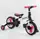 Велосипед-трансформер детский 10" "Best Trike" родительская ручка, съемные педали. Black and Pink (105226)