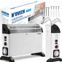 Конвекторный обогреватель Noveen Turbo Fan Timer CH-6000 2000W, мощность 2000 Вт, таймер 24 часа