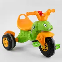 Велосипед трехколесный Pilsan с клаксоном, в кульке Light green/Orange (102785)