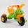 Велосипед трехколесный Pilsan с клаксоном, в кульке Light green/Orange (102785)