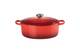 Каструля с крышкой Le Creuset Signature Cast Iron Oval Casserole 21178270602430 27 см 4.1 л вишневый