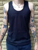 Мужские майки,хлопое "EZGI" Турция Черные 80-3XL